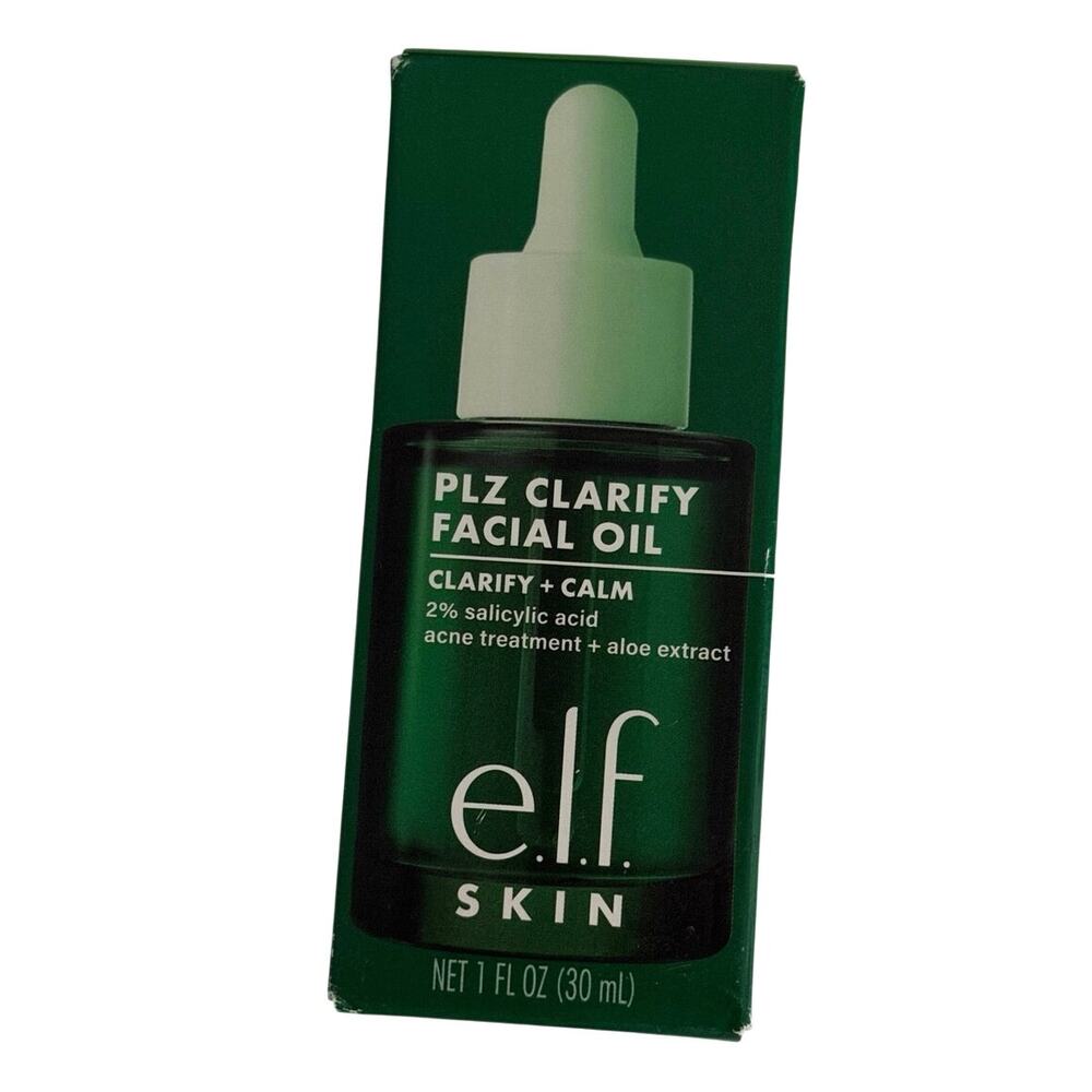 e.l.f. SKIN PLZ Clarify Facial Oil 2% Salicylic Acid Acne Treatment Oil Drops